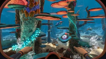 An underwater scene in Unknown Worlds' Subnautica