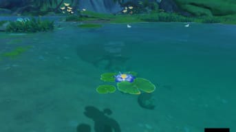 Image of Nilotpala Lotus Floating On The Water Genshin Impact
