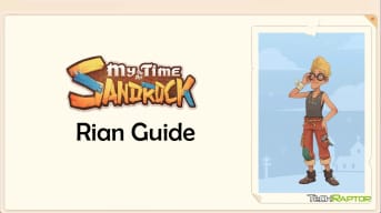 My Time At Sandrock Rian Guide header