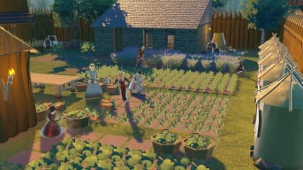 Going Medieval update screenshot shows off people farming food.