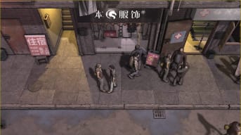 Nobody - The Turnaround Release Date screenshot shows the character surrounded by people living their lives in the concrete jungle of the city.
