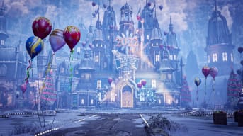 Lost Ark Screenshot of the snow castle from Festival Island, Lost Ark Wreck the halls update 