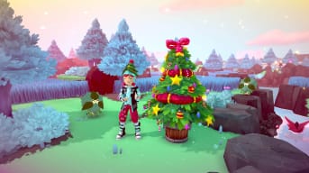 Temtem's first ever event screenshot is very Christmass-y.