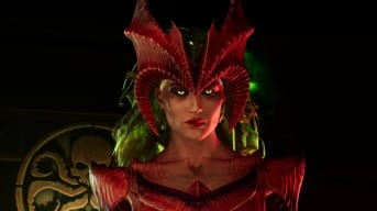 Fallen Scarlet Witch glare in Marvel's Midnight Suns