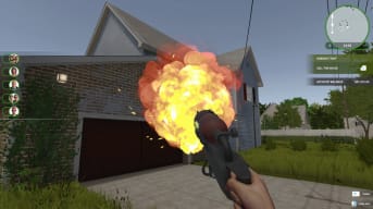 House Flipper Tools Guide - Cover Image Demonstrating a Flamethrower in an Irresponsible Fashion