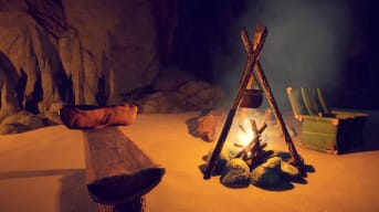 Survival: Fountain of Youth Food and Cooking Guide - Cover Image Hearth with a Pot in the Grotto