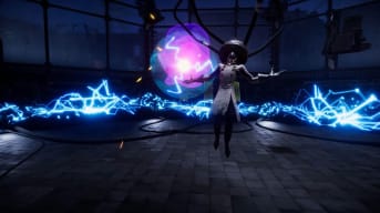 Doctor Blackbrew rising above a lightning circle in the new V Rising Secrets of Gloomrot gameplay trailer
