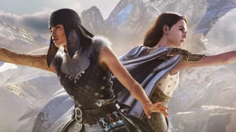 Frey and Tanta Cinta looking determined in key art for the new Forspoken In Tanta We Trust DLC