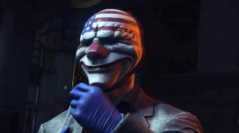 A character in the Dying Light 2 Summertime update's Payday 2 event wearing a US flag-emblazoned heist mask