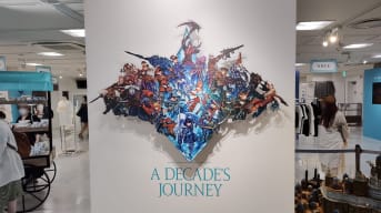Final Fantasy XIV A Decade's Journey Logo at Isetan