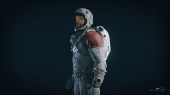 Image of the best spacesuit in starfield, the Mark 1