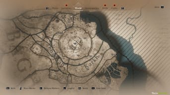 The map of the round city of Baghdad from Assassin's Creed MIrage