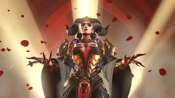 Lilith Skin for Moira in Diablo 4 crossover in Overwatch 2