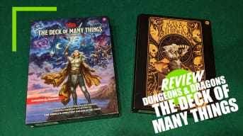 An image of the regular and alt-art boxes for The Deck of Many Things Dungeons & Dragons 5e release