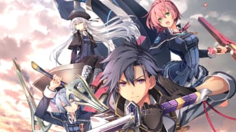 Key art for The Legend of Heroes: Trails of Cold Steel 3, depicting Rean and a number of other characters