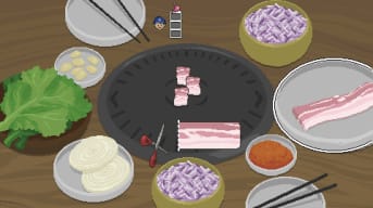 Spirittea Cooking Minigame Guide - Cover Image Cutting Up Meat for BBQ