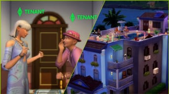 Two Screenshots of The Sims 4 For Rent Expansion Pack