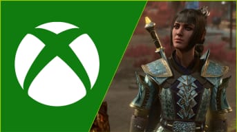 Baldur's Gate 3's Shadowheart and Xbox Logo