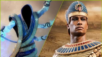 Total War: Warhammer and Pharaoh Art showing the Changeling and Ramesses