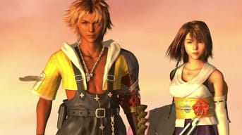 Tidus and Yuna can be seen