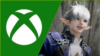 Final Fantasy XIV Alphinaud and Xbox Logo