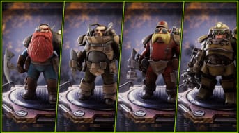 Deep Rock Galactic: Survivor Classes Guide - Cover Image Scout Gunner Engineer and Driller Standing on Platforms