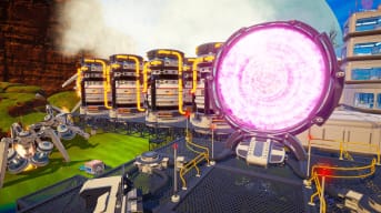 The Planet Crafter Portal Guide - Cover Image An Active Portal on an Outdoor Platform