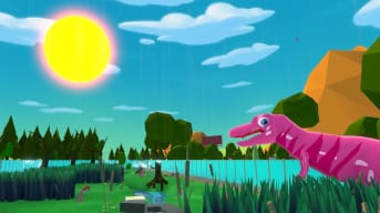 parkasaurus - pink dino