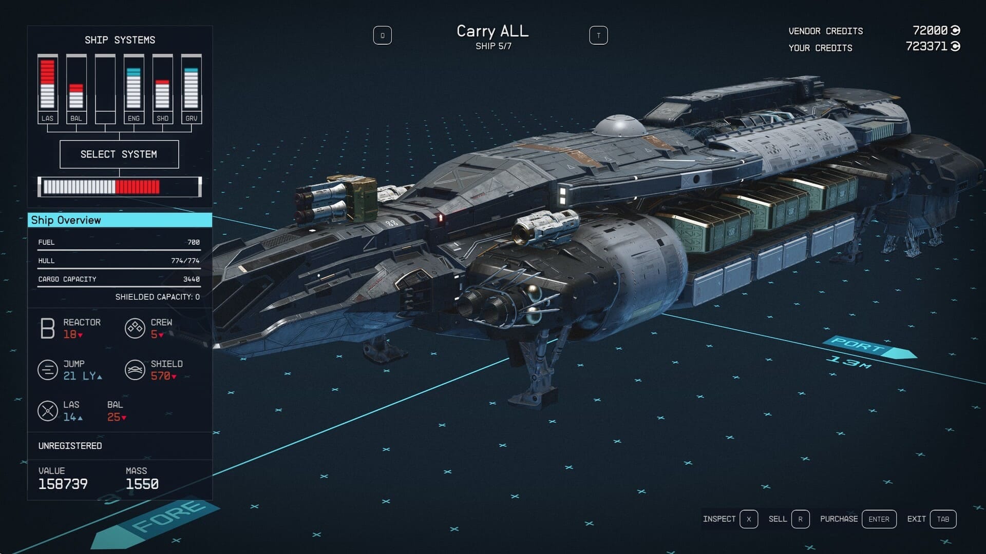 Carry ALL - Class B (158,739 Credits)
