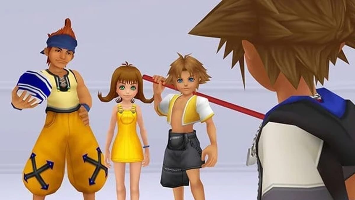 Sora and some orphans can be seen