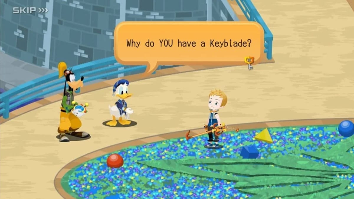 Donald and Goofy can be seen with a player