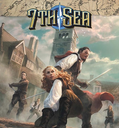 Cover artwork for the TTRPG 7th Sea