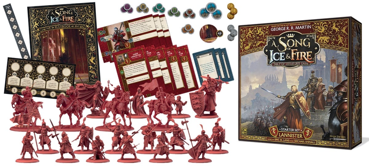 The Lannister Starter Set for A Song Of Ice And Fire Tabletop Miniature Game