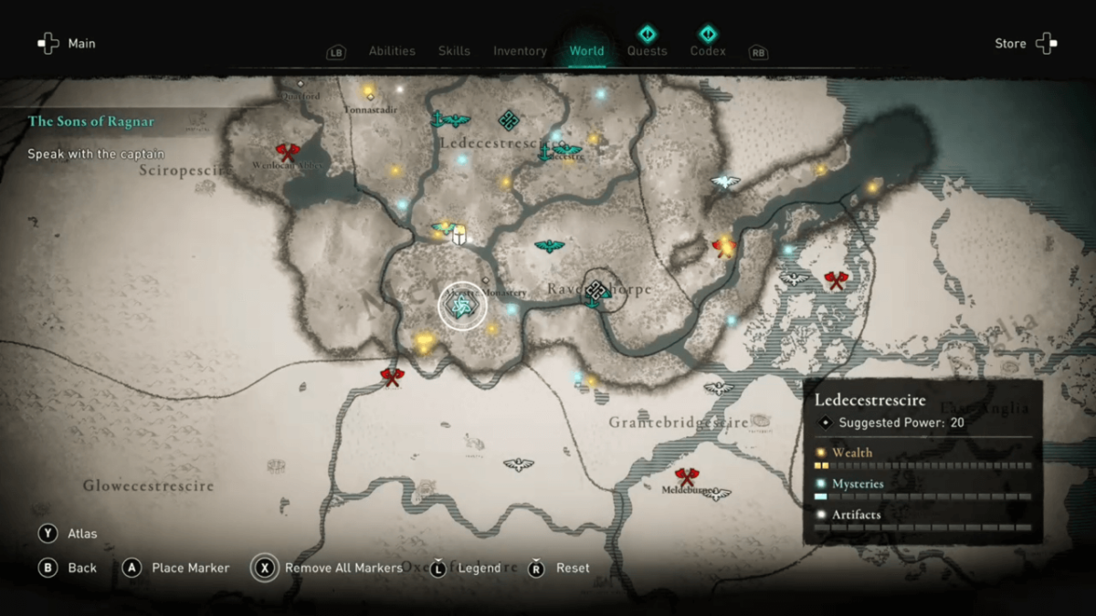 Hot take: Assassin's Creed Valhalla's map needs more quest markers