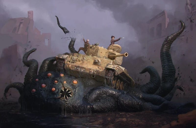 Featured artwork from Achtung Cthulhu by Modiphius
