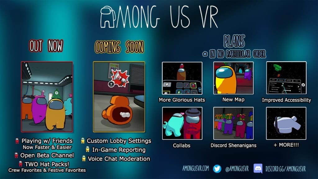 Among Us VR roadmap shows off what to expect next year for the game.