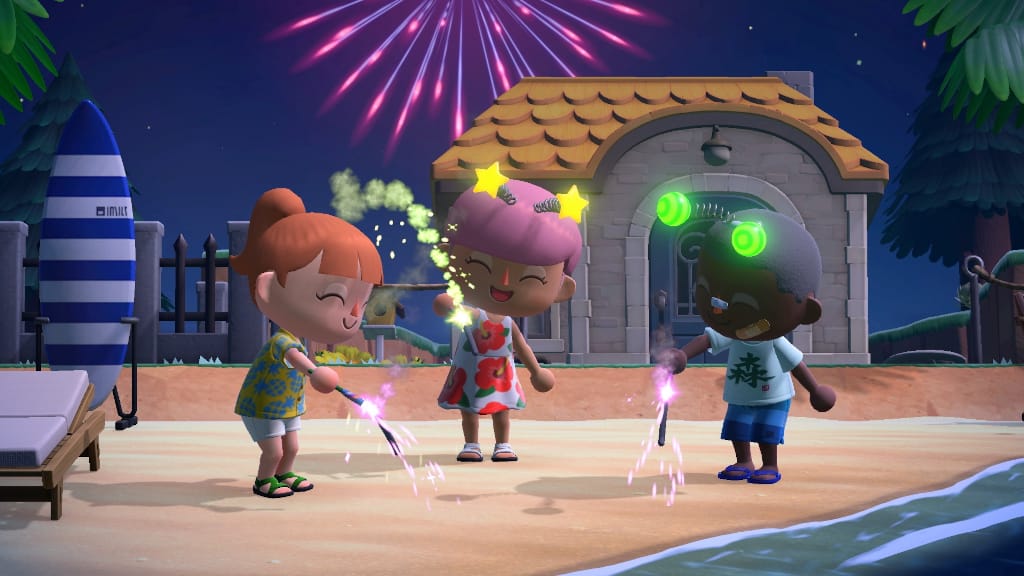 Sparklers in Animal Crossing: New Horizons