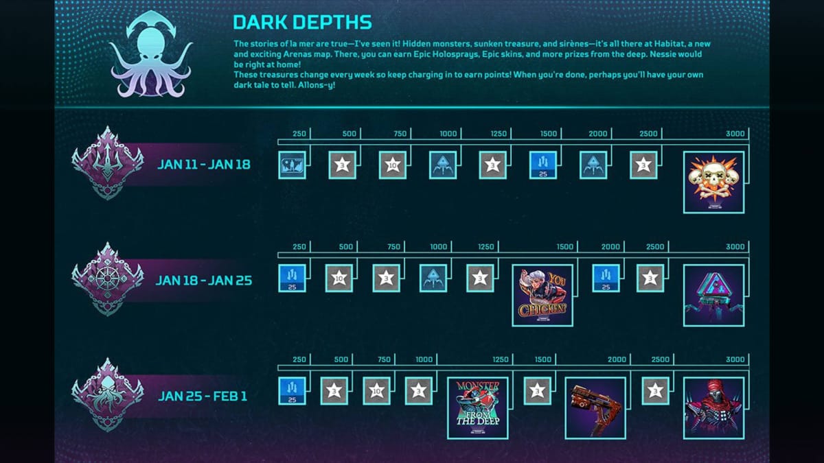 Apex Legends Dark Depths Event tracker