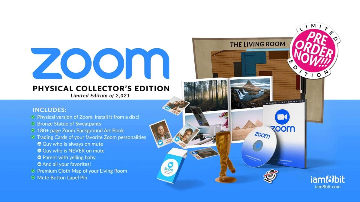 A Zoom Physical Edition for April Fools' Day.