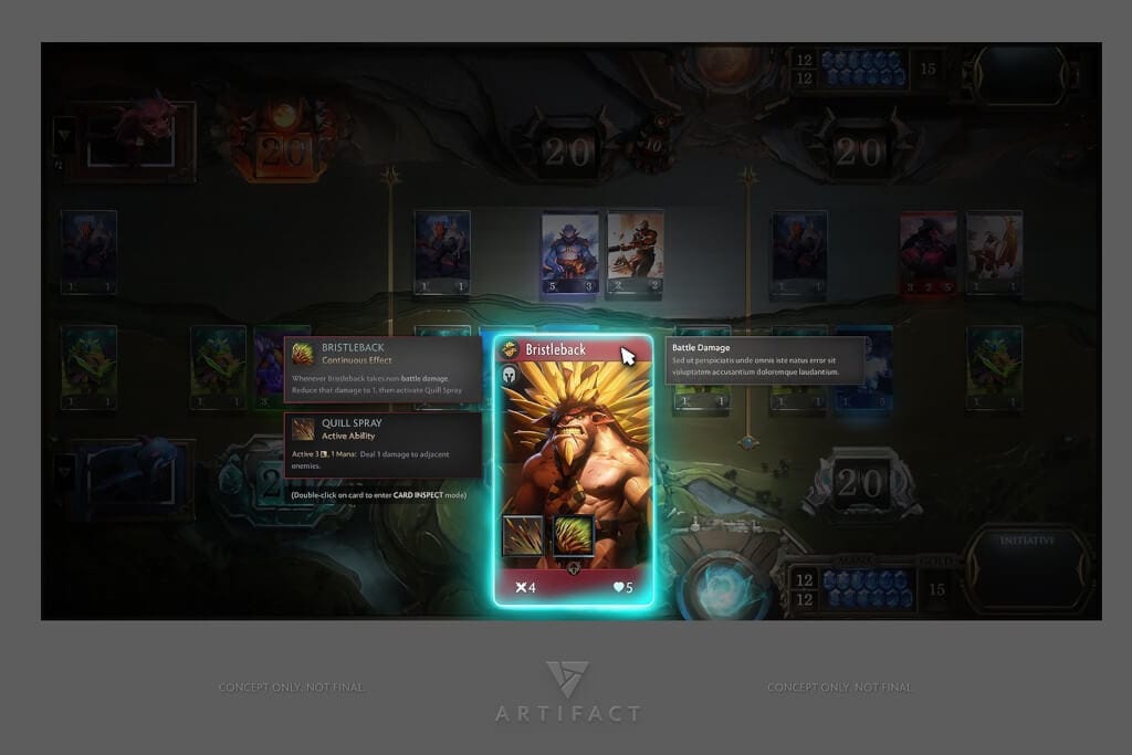 A concept art image for Artifact