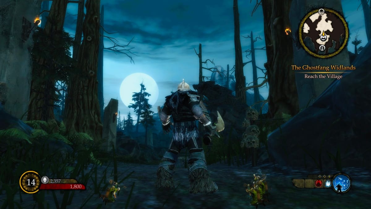 A character standing in a forest in Ascend: Reborn, a remade version of Ascend: Hand of Kul