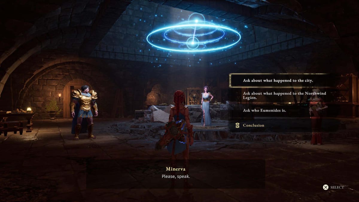 A set of dialog options in Asterigos: Curse of the Stars