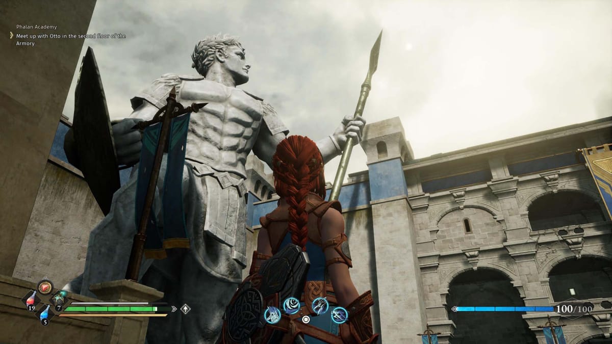 A Greek-inspired statue in Asterigos: Curse of the Stars.