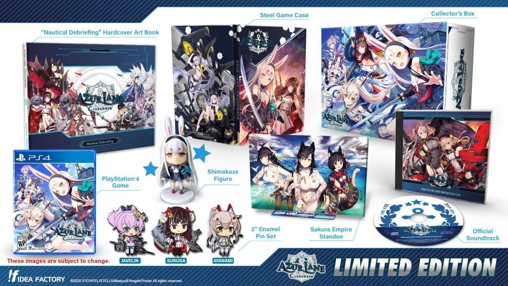 The Limited Edition PS4 box set for Azur Lane: Crosswave