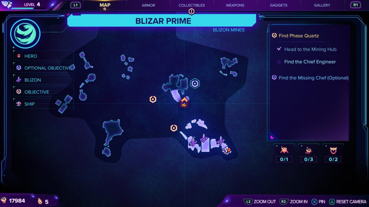 Blizar Prime Gold Bolt Map