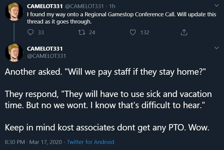 CAMELOT331 Gamestop Managers Call