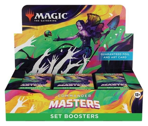 Commander Masters Set Booster Box Display