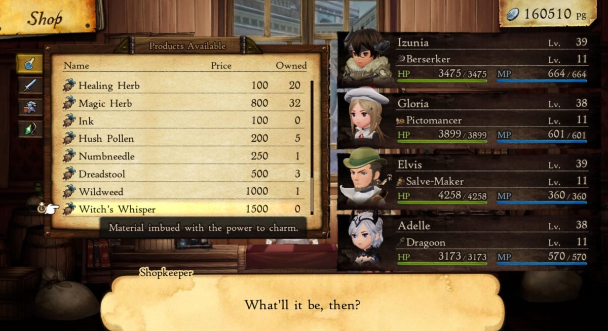 Bravely Default 2 Compounding