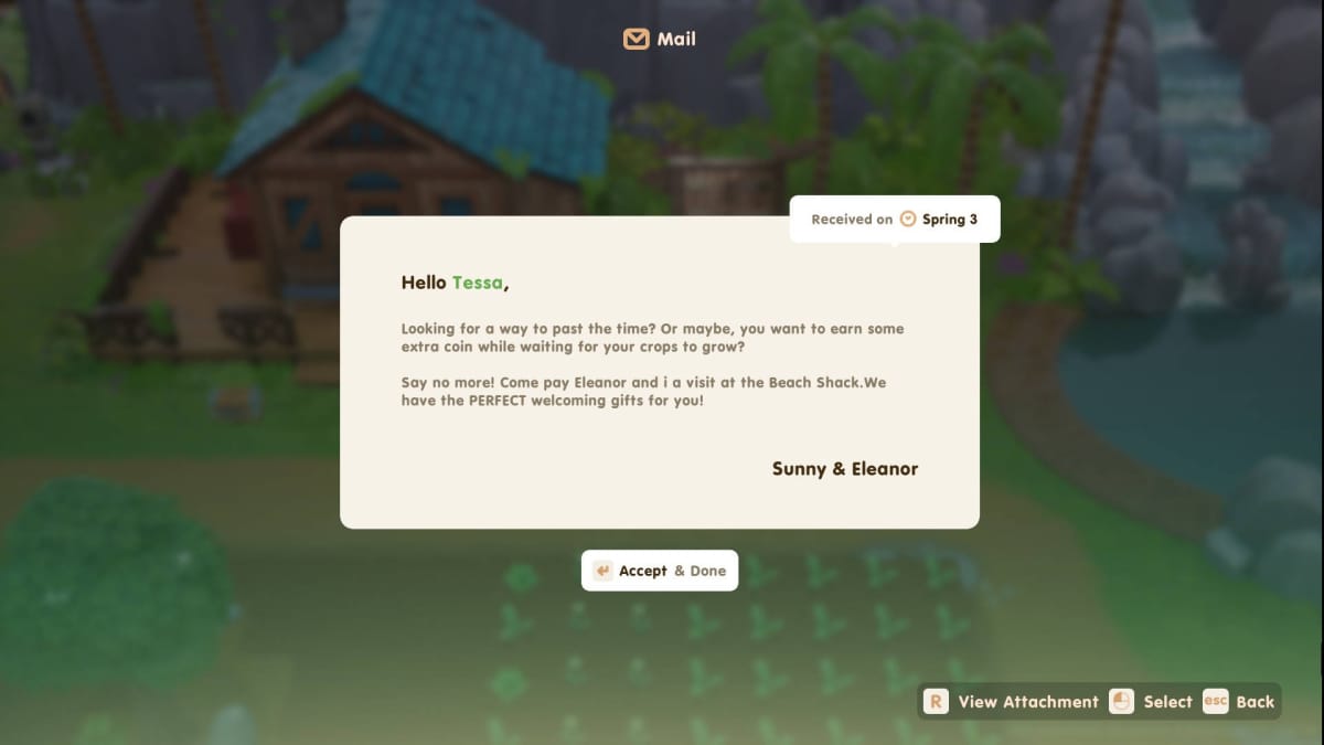 Coral Island Guides - Guide Hub - Starter Guide - Letter from Sunny and Eleanor
