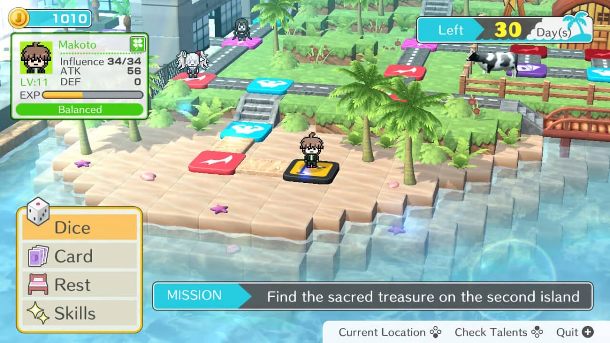 Danganronpa S Development Mode board game screenshot